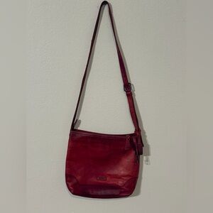 Frye Melissa Crossbody Bag Red Leather